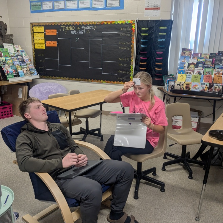 students playing headbands