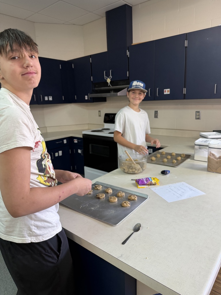 students making cookies