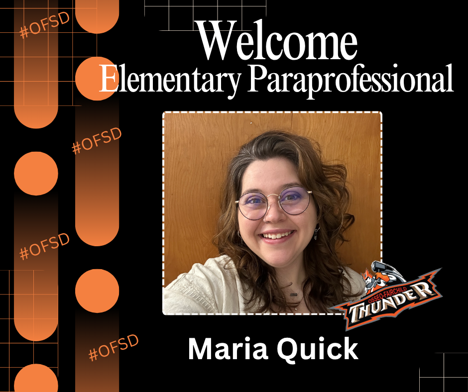 Welcome Elementary Paraprofessional Maria Quick