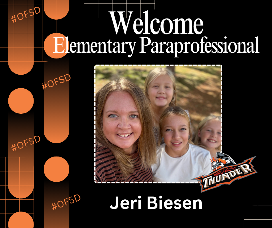 Welcome Elementary Paraprofessional Jeri Biesen Photo of Jeri and her three daughers