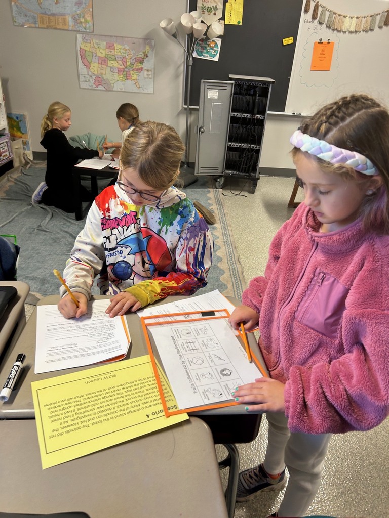 Image description for accessibility: Students working in classroom