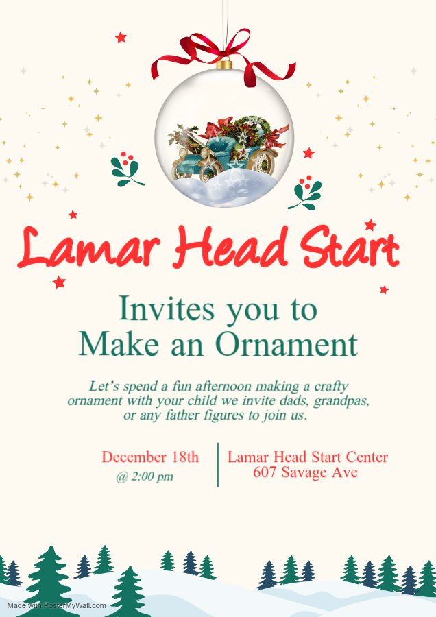 Ornament with dad English 