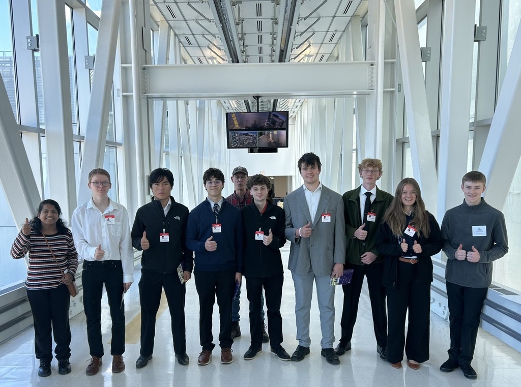 Engineering students on the UAlbany bridget