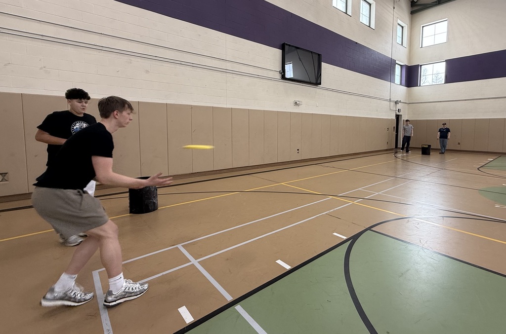 Two students in the gym