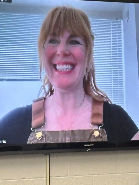 Picture of the presenter who is presenting over Zoom