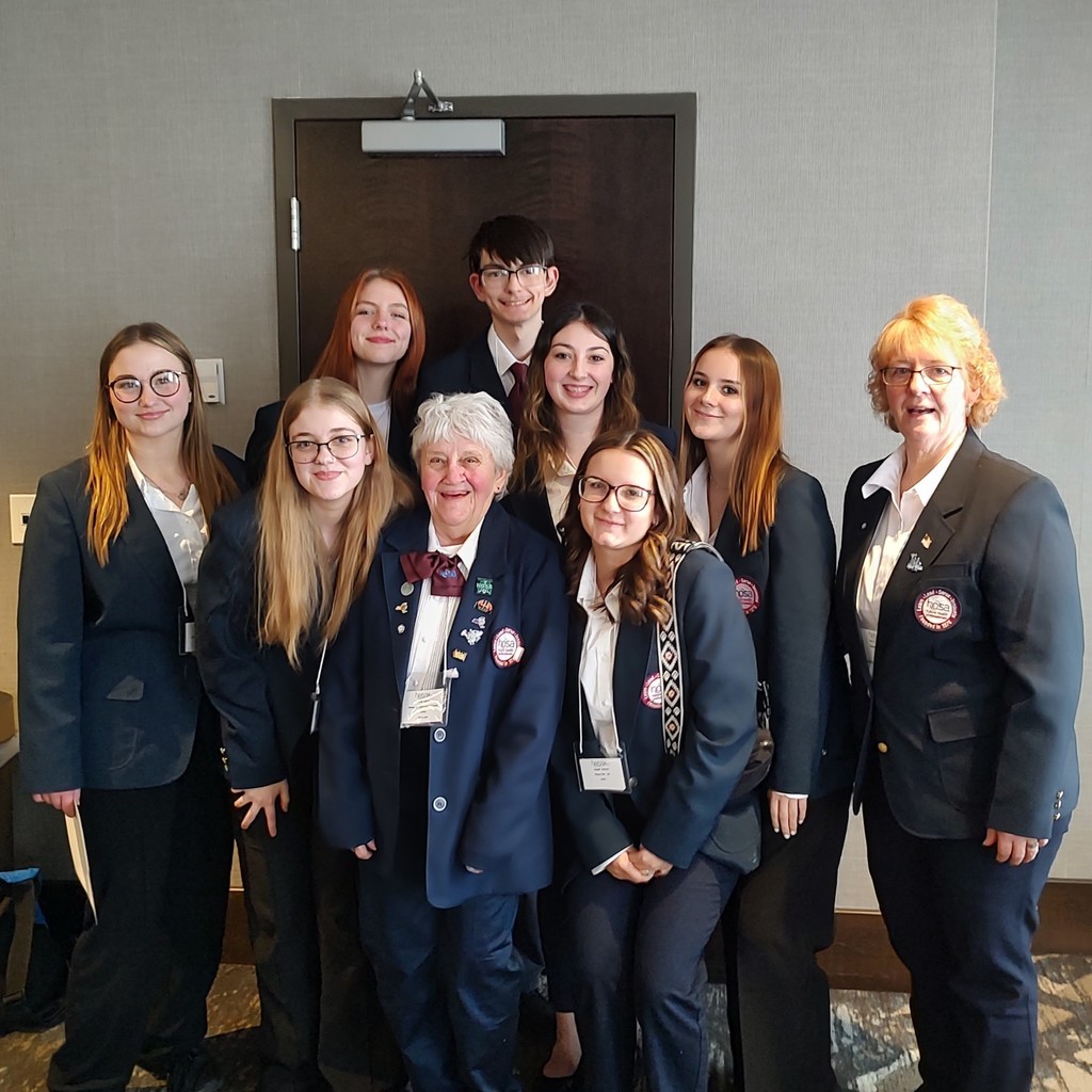 Students and teachers at the conference.