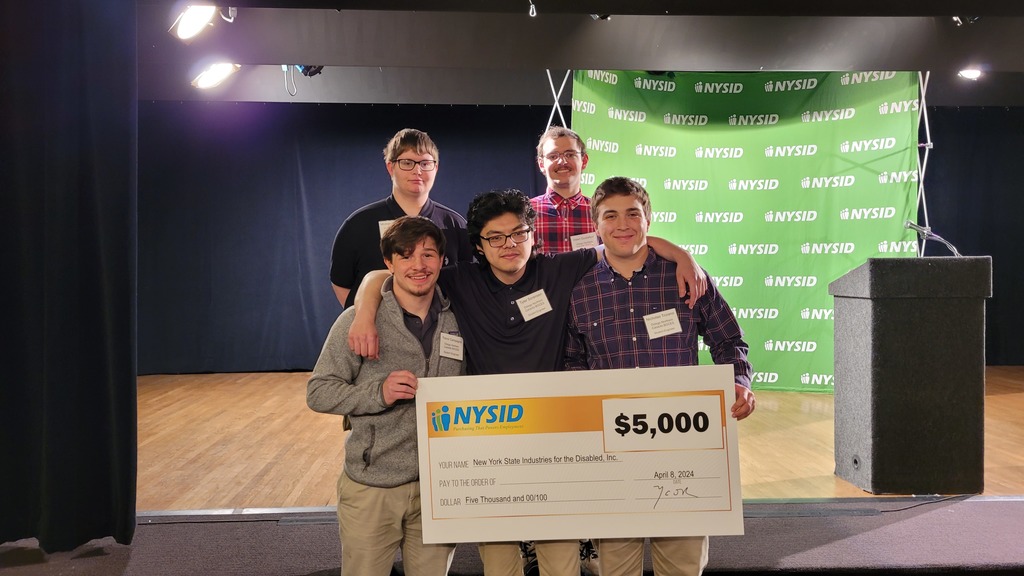 Mechatronics team with the 3rd place prize of $5,000