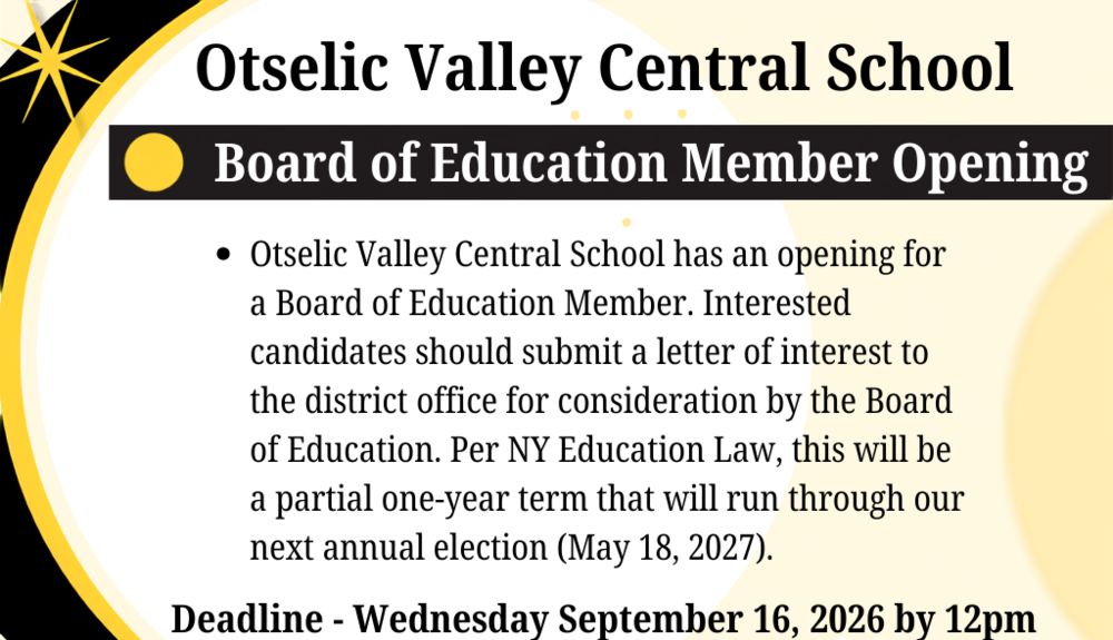 BOE Member Opening