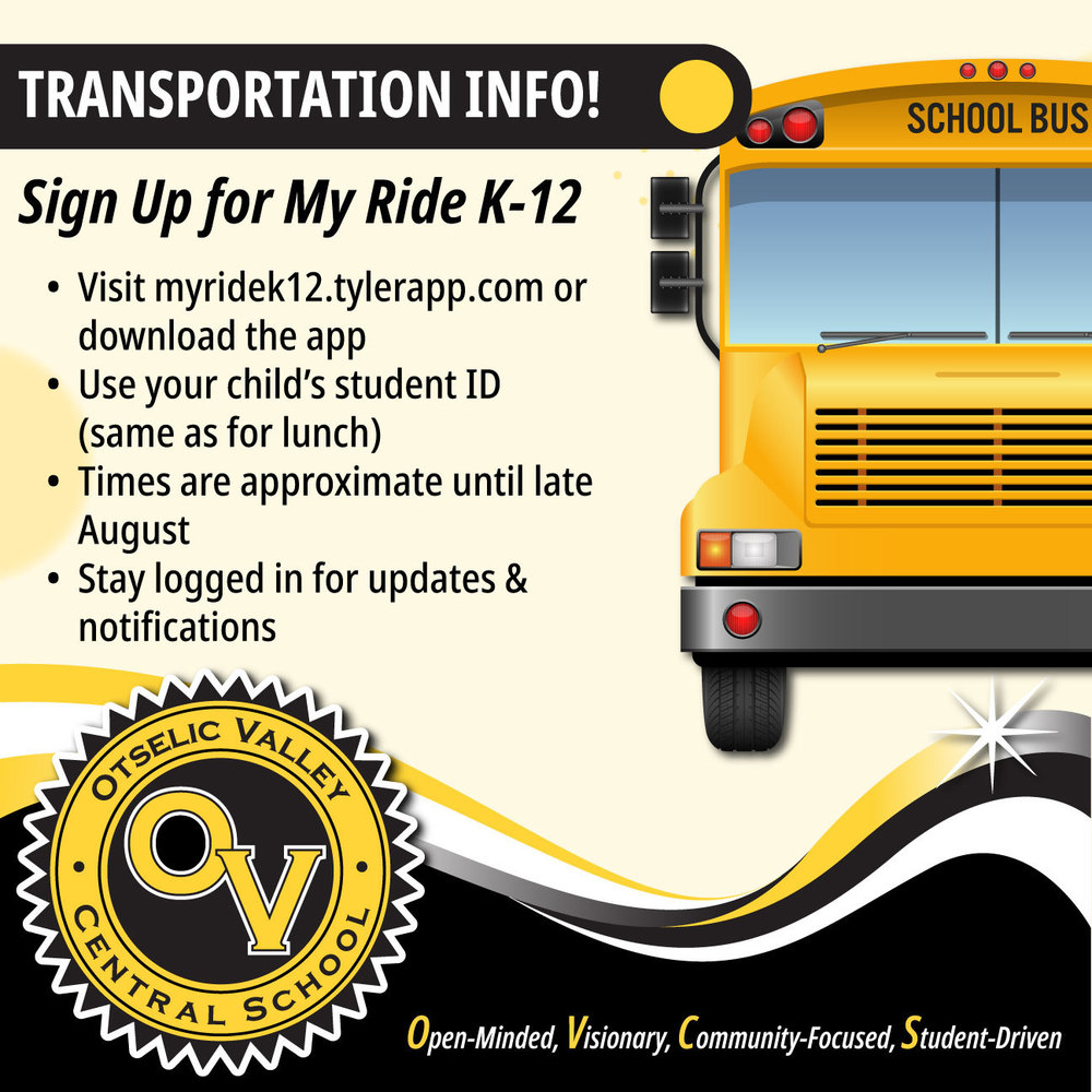 My Ride K-12 Sign Up 