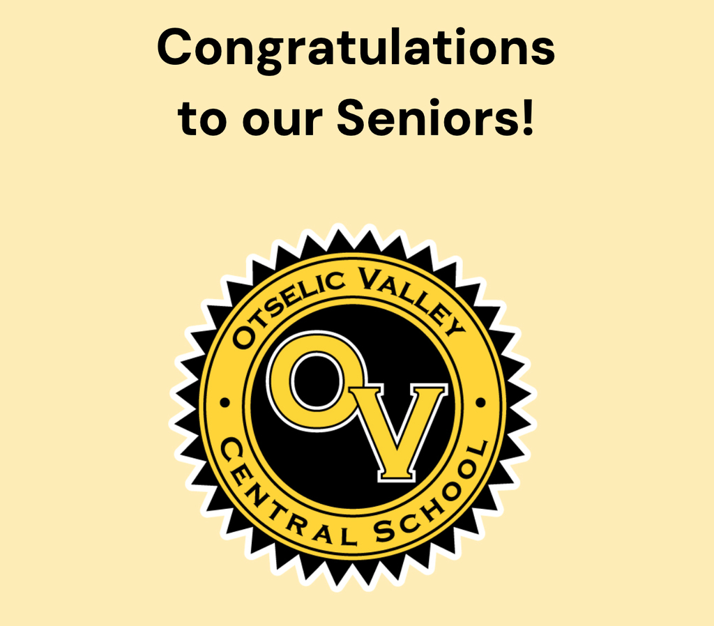 OV Seniors Congratulations Graphic