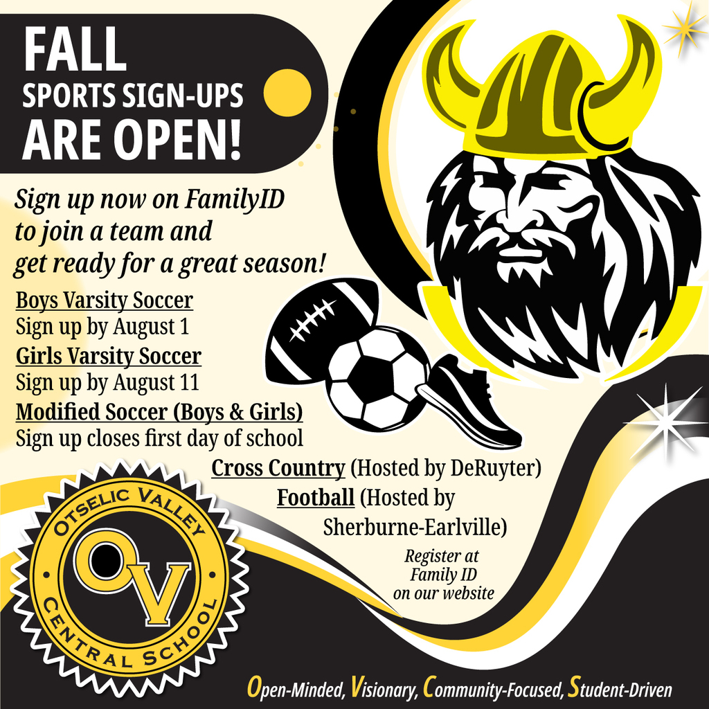 Fall Sports Sign Ups 25