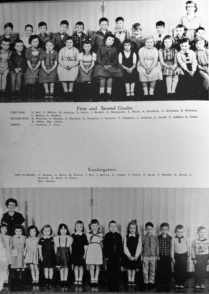 Throwback Thursday 1959 Kindergarten, First and Second graders and teachers