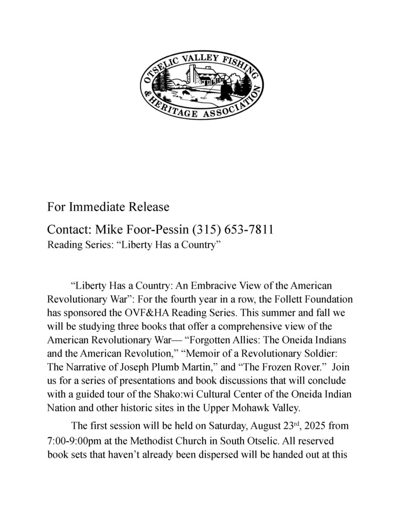 Reading Series Press Release