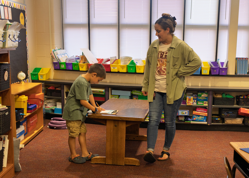 Families visit on Open House