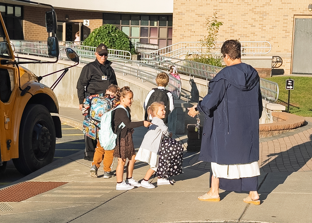 Mrs. Richards helping students