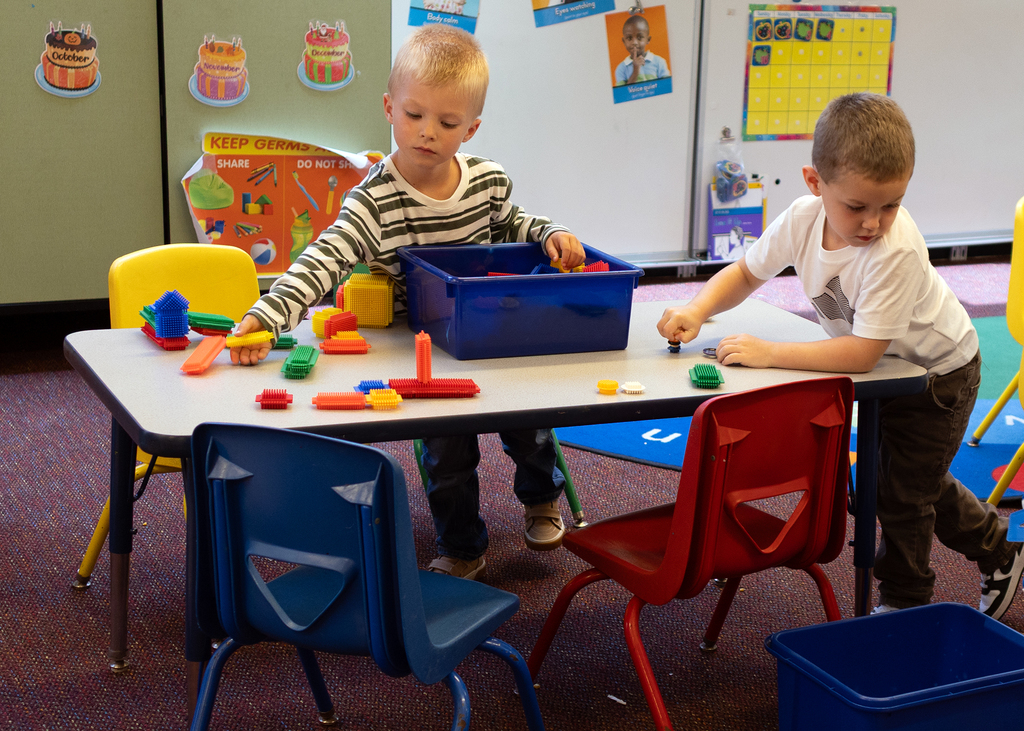 Students playing