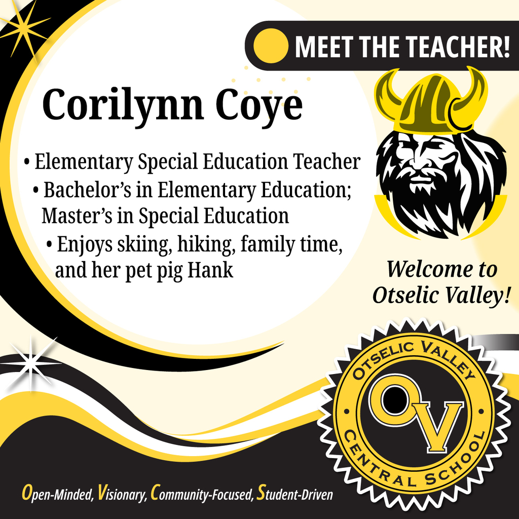 Welcome Ms. Coye