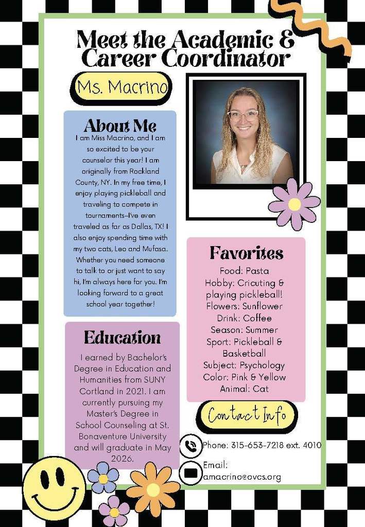 Meet the Teacher Ms. Macrino