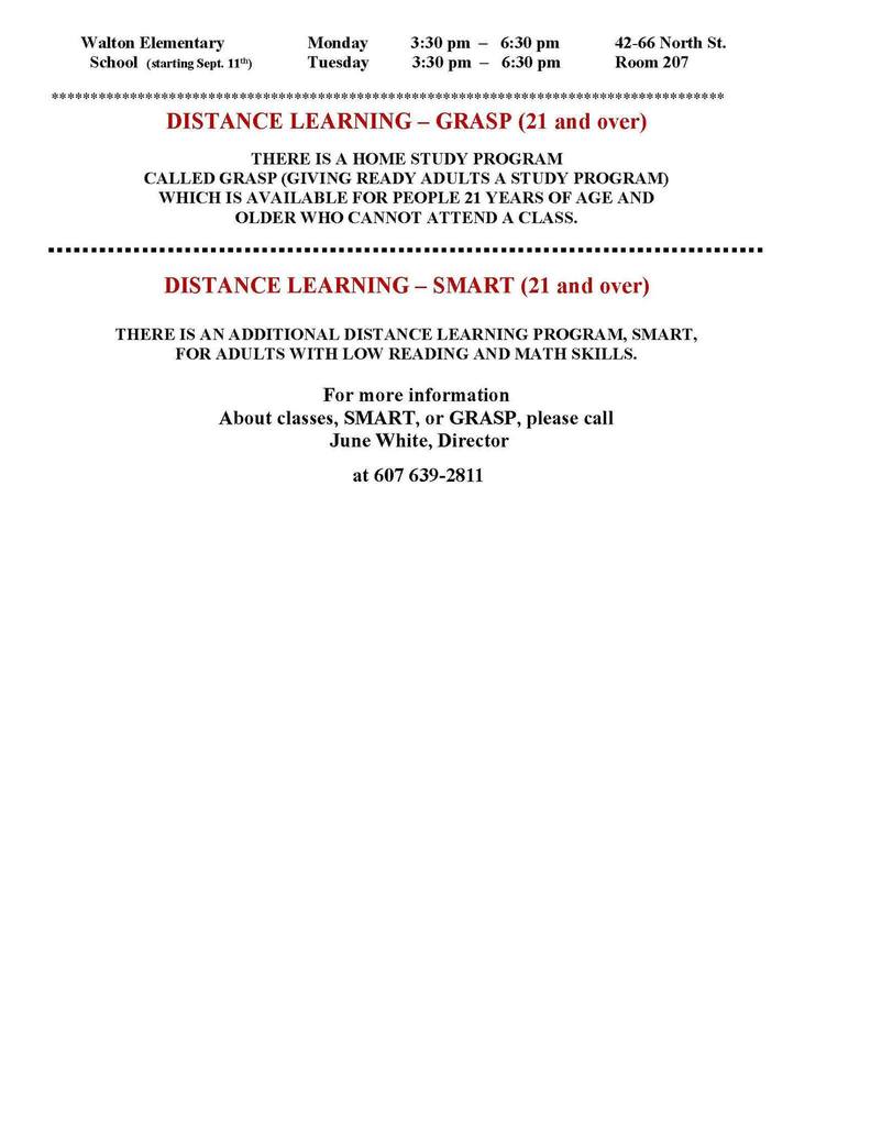 Afton Continuing Education Program