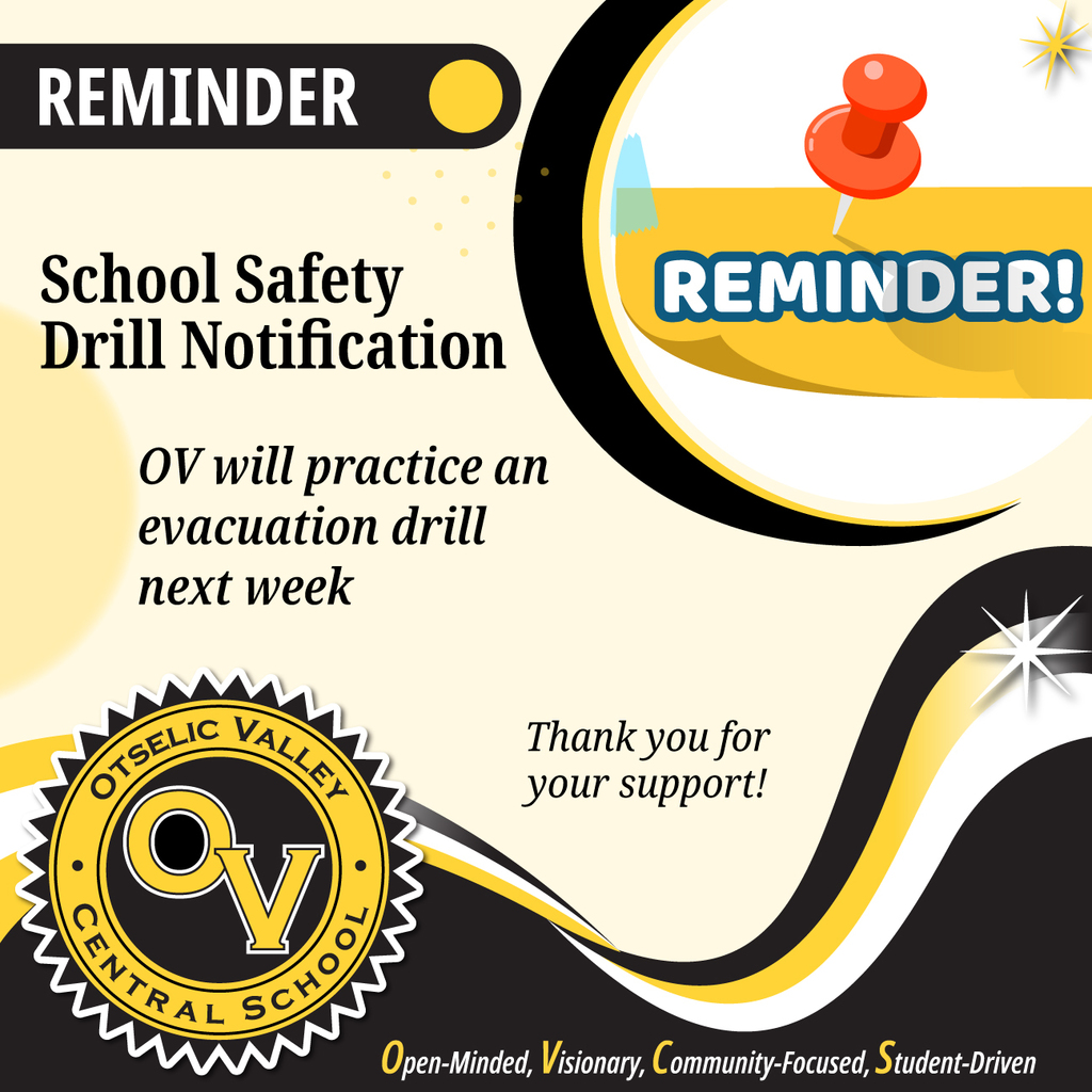 School Safety Drill Reminder