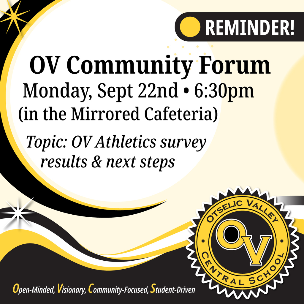 Community Forum on Monday, September 22nd at 6:30pm