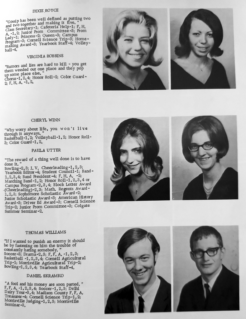 Throwback Thursday 1970 Georgetown Central School Seniors