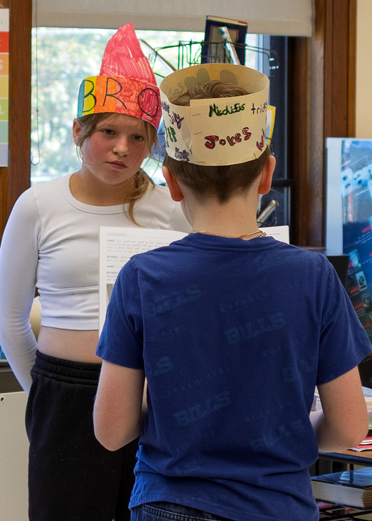 Middle School Reader's Theater in Ms. Kalin's room