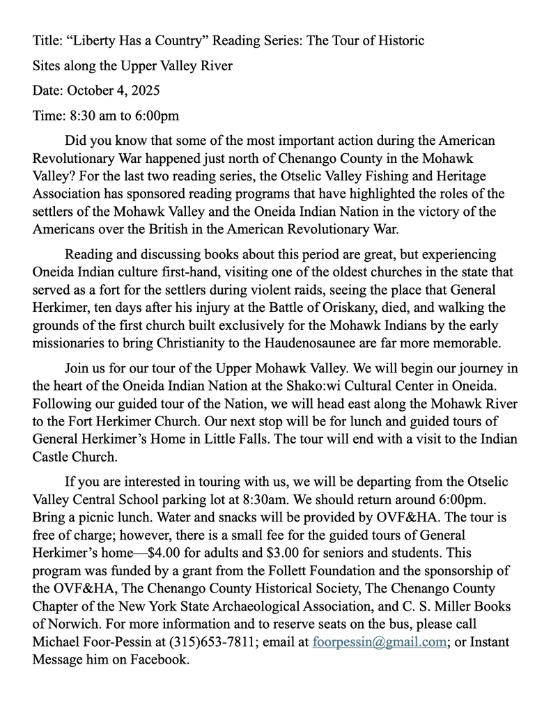 Press Release for Liberty Has a Country