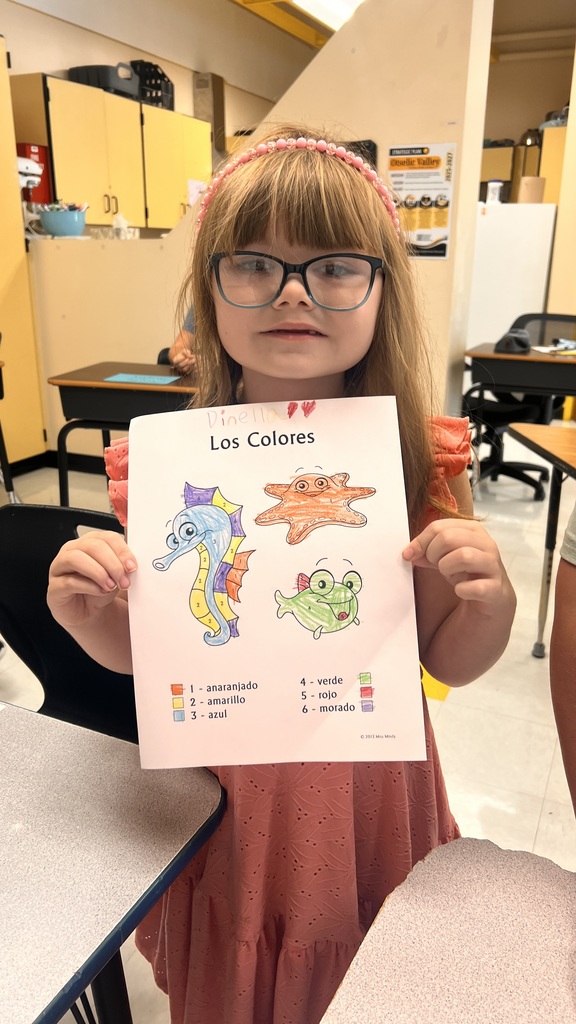 2nd and 3rd graders had a great time practicing their Spanish