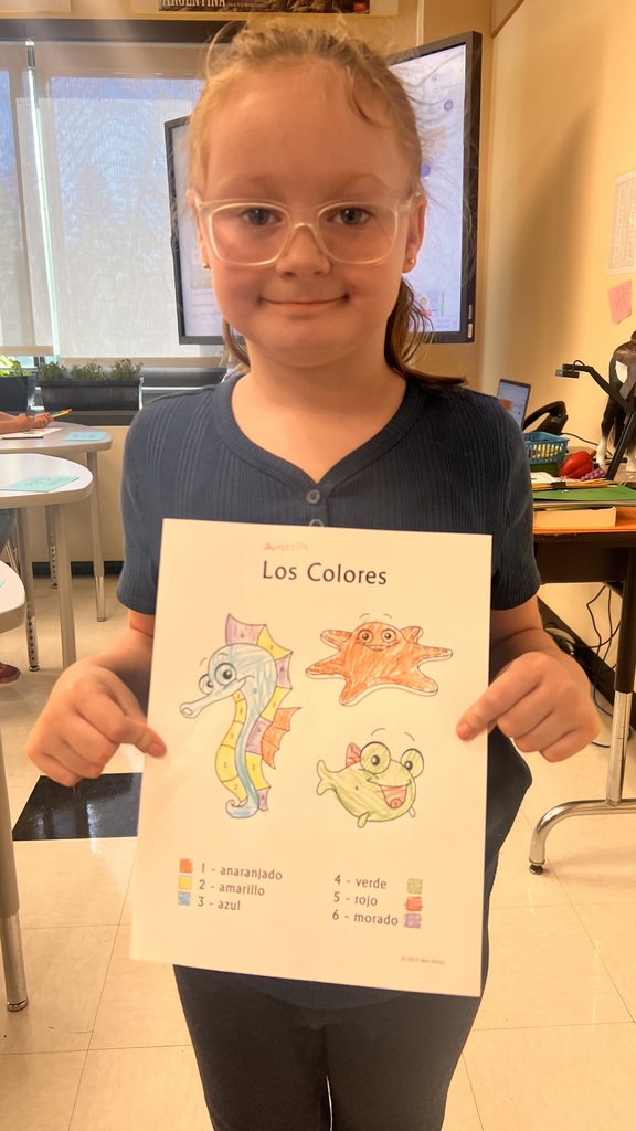 2nd and 3rd graders had a great time practicing their Spanish