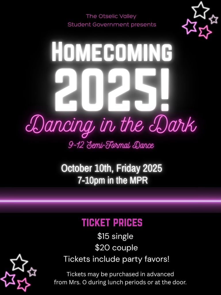 Homecoming Dance Reminder