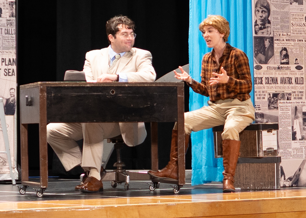 The REV Theatre brings Amelia Earhart to life for OV the graders