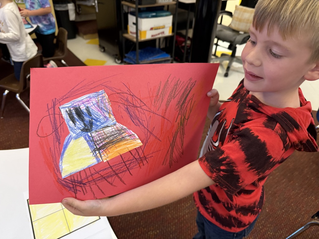 Fraction Art in 1st grade