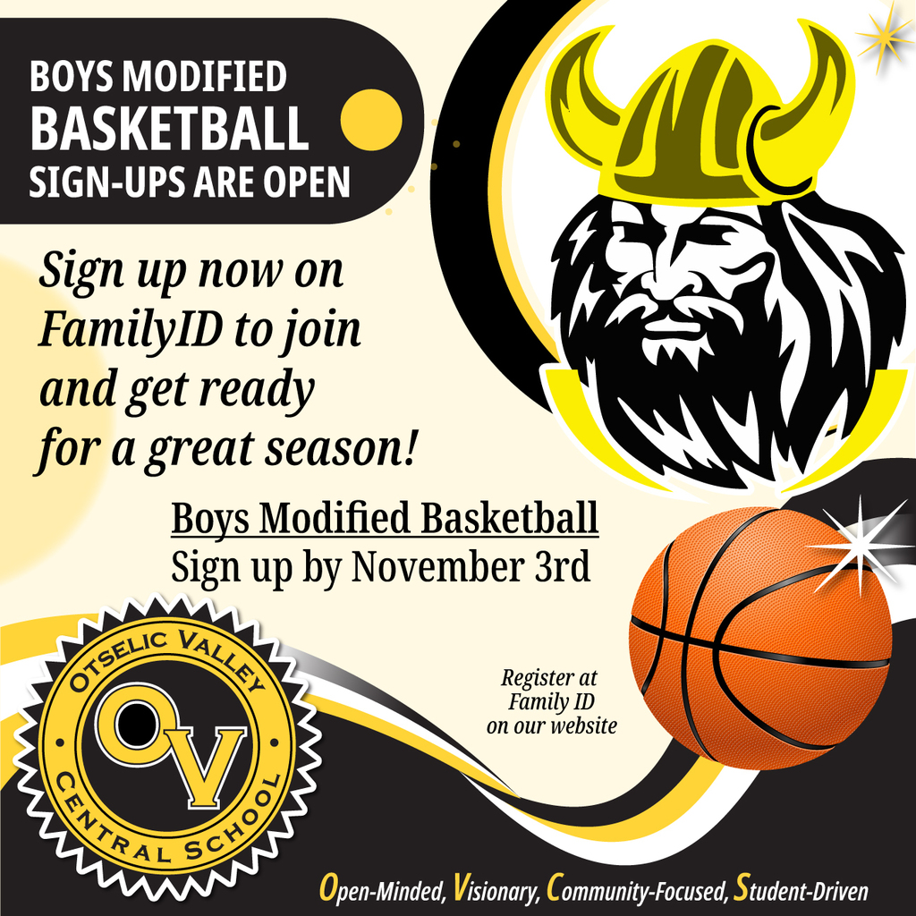 Boys Modified Basketball sign ups