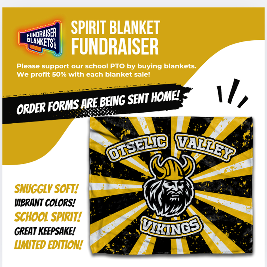 OV PTO Fundraiser flyer for blankets