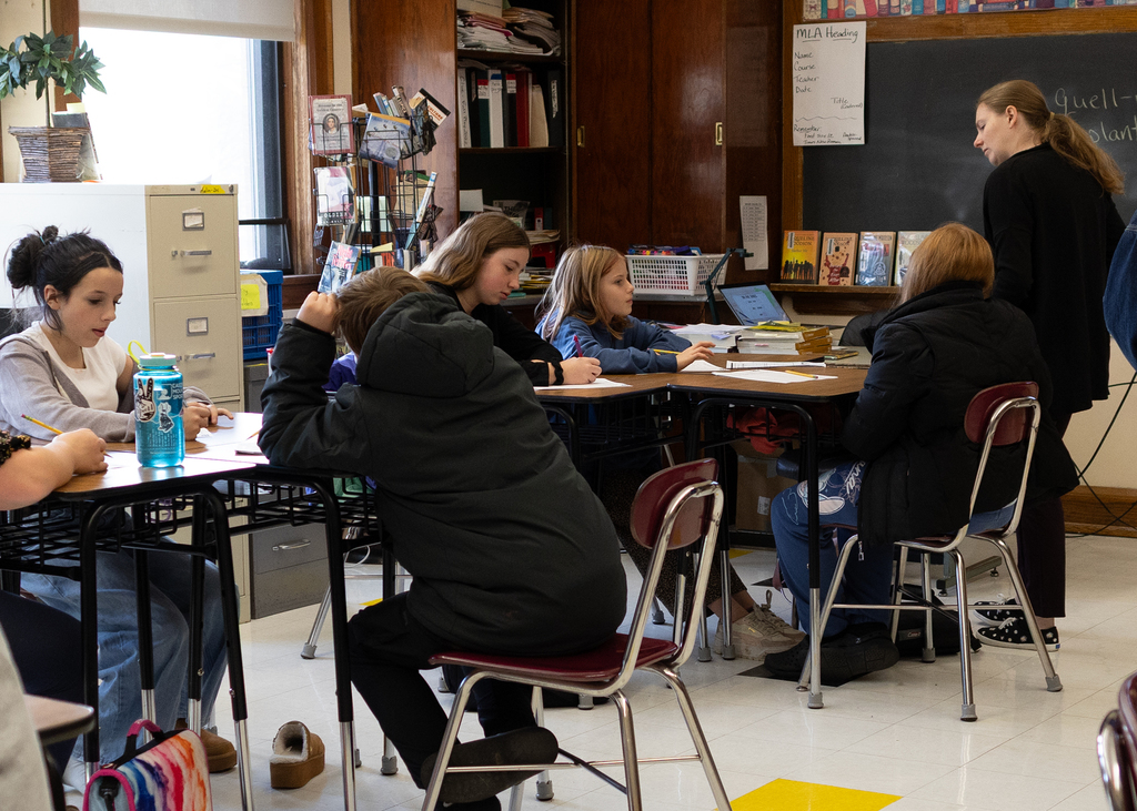 The REV Theatre did a workshop with our middle schoolers