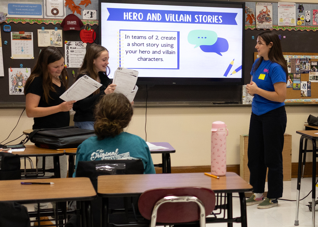 The REV Theatre did a workshop with our middle schoolers