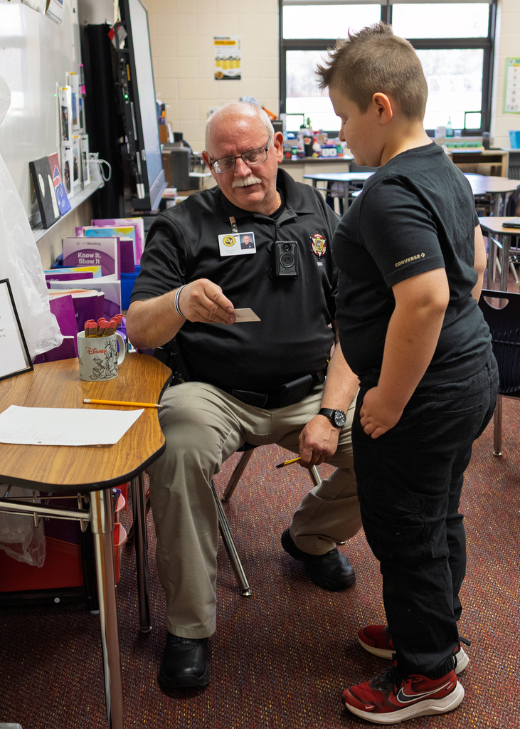 Deputy Smith checking an ID
