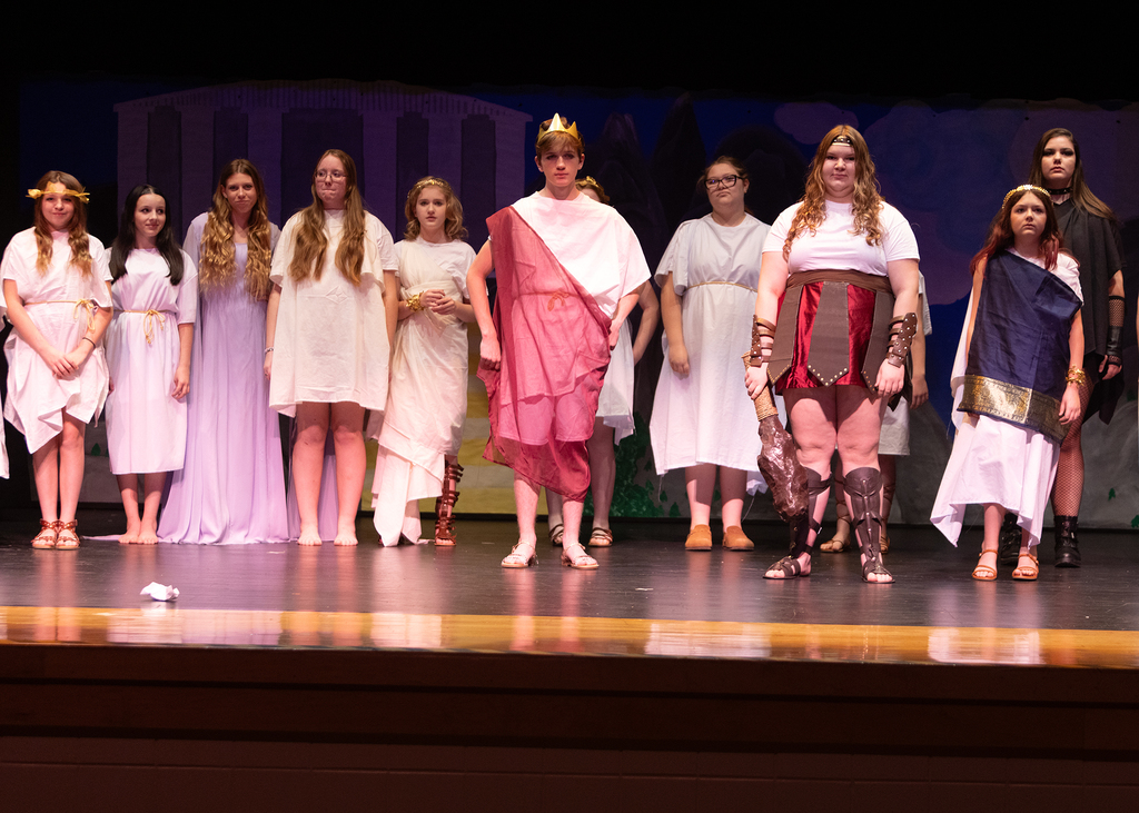 OV Drama Club students perform The Greek Mythology Olympiaganza