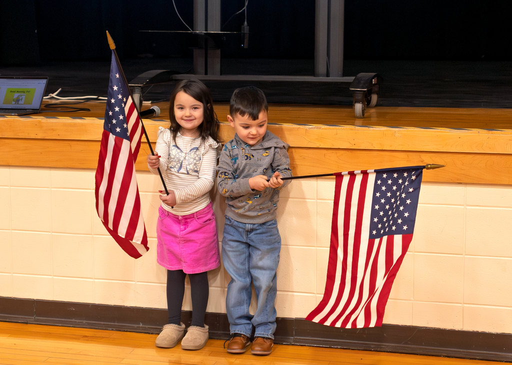 Morning Program flag bearers