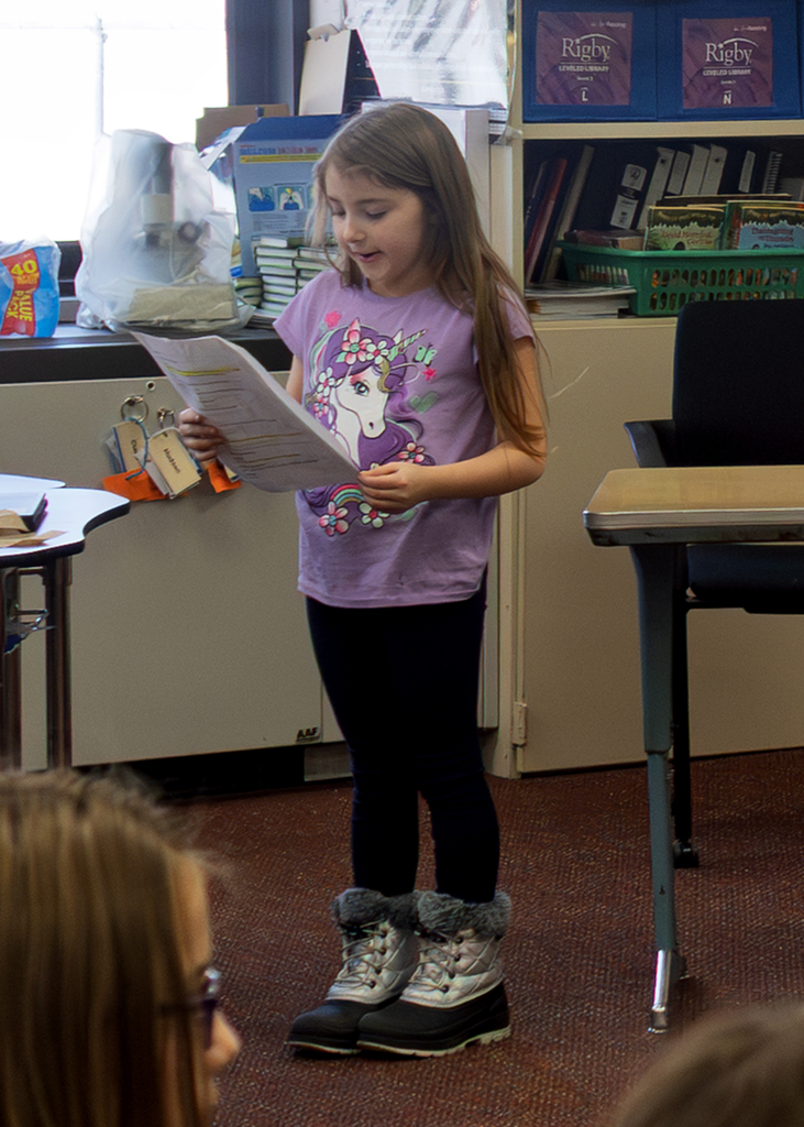Third grade Reader's Theater performance of A Christmas Carol