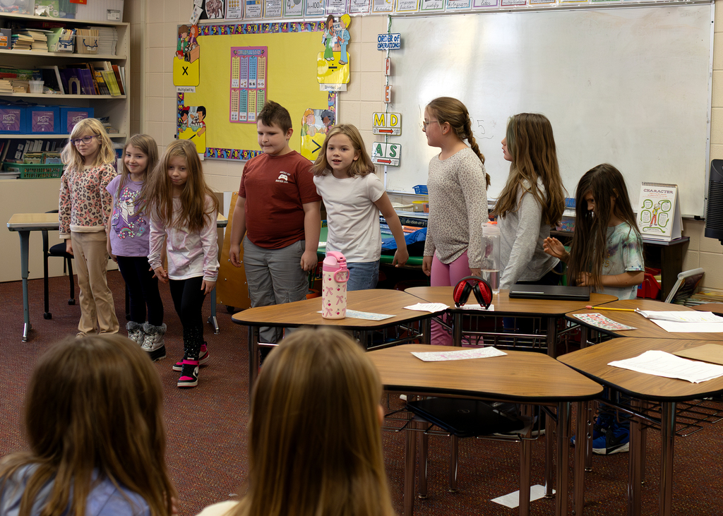 Third grade Reader's Theater performance of A Christmas Carol