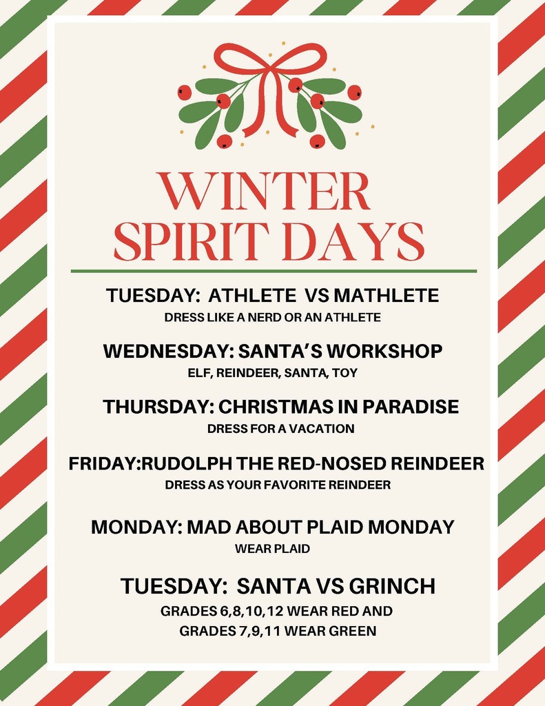 Spirit Day Poster for Middle School