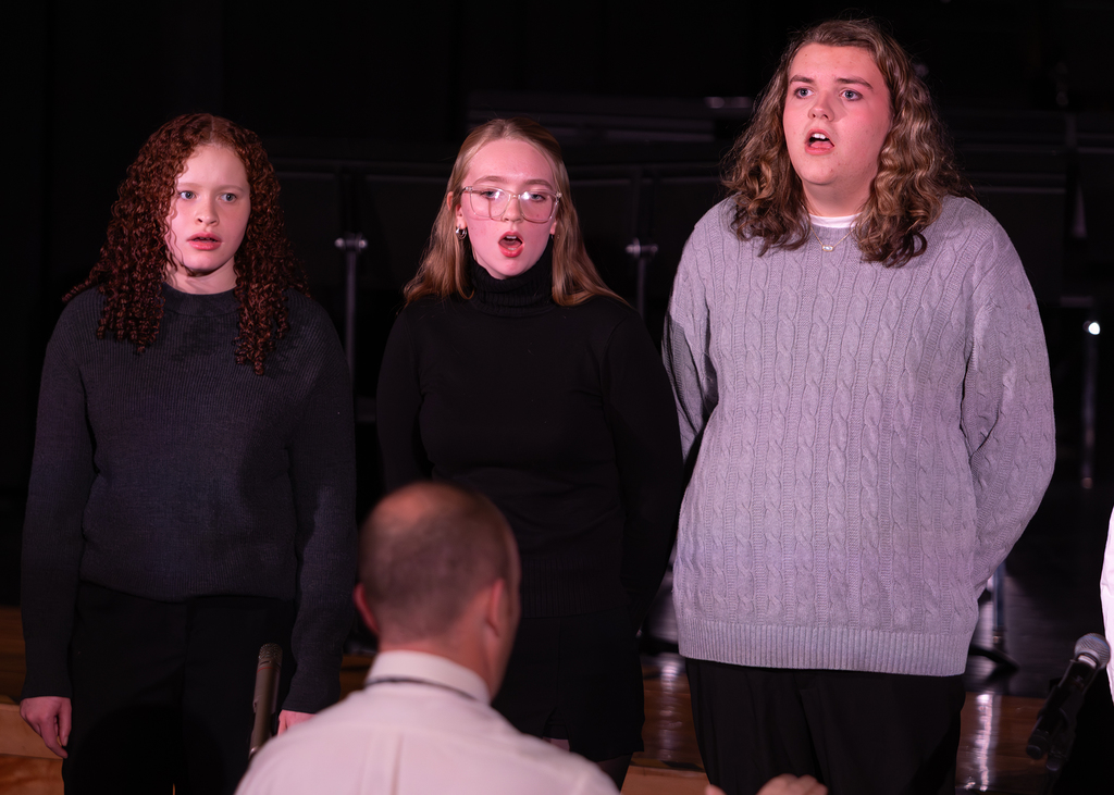 Winter Concert photos of band and chorus grades 4-12