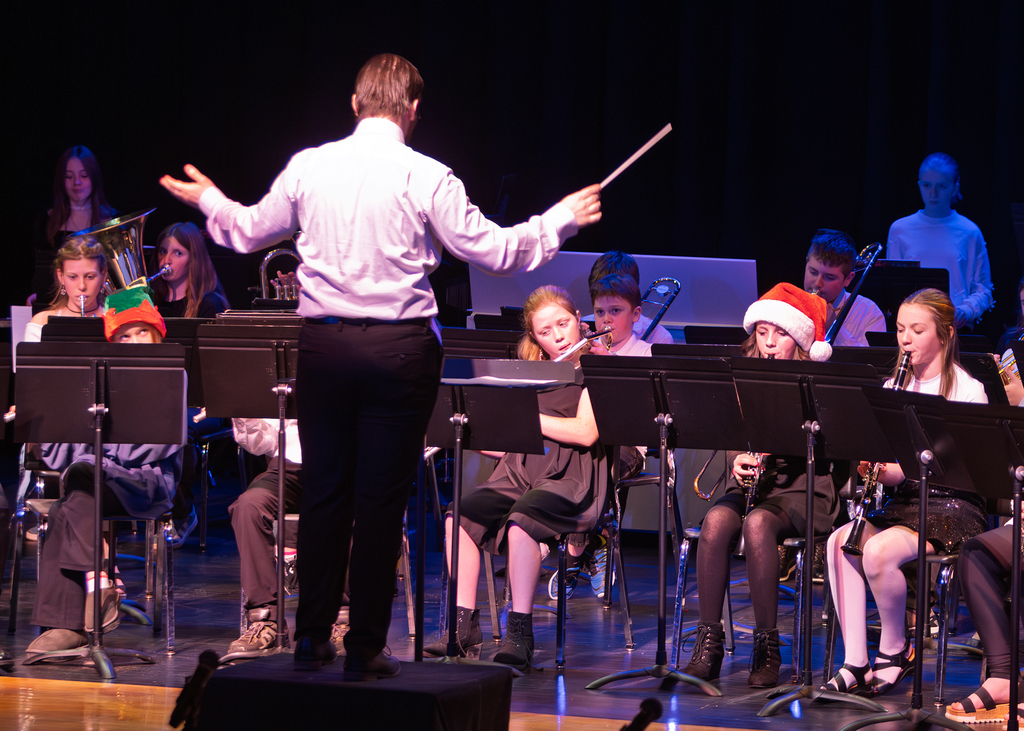 Winter Concert photos of band and chorus grades 4-12