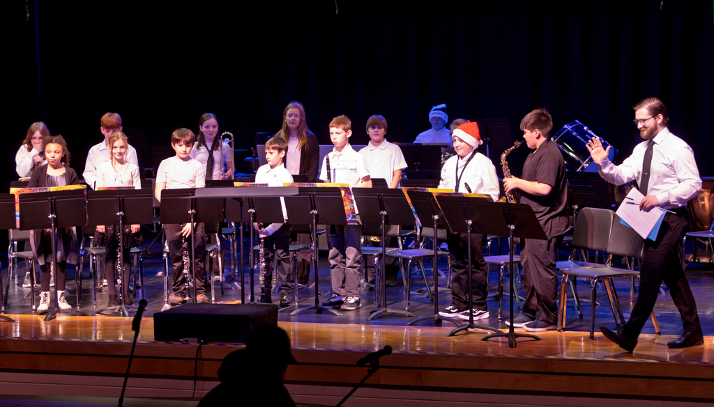 Winter Concert photos of band and chorus grades 4-12