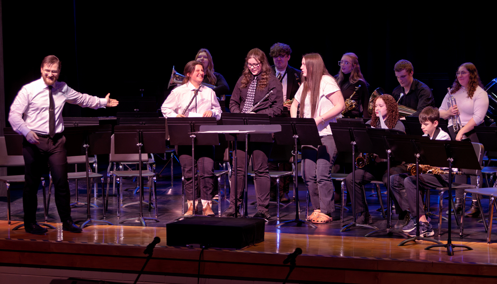 Winter Concert photos of band and chorus grades 4-12