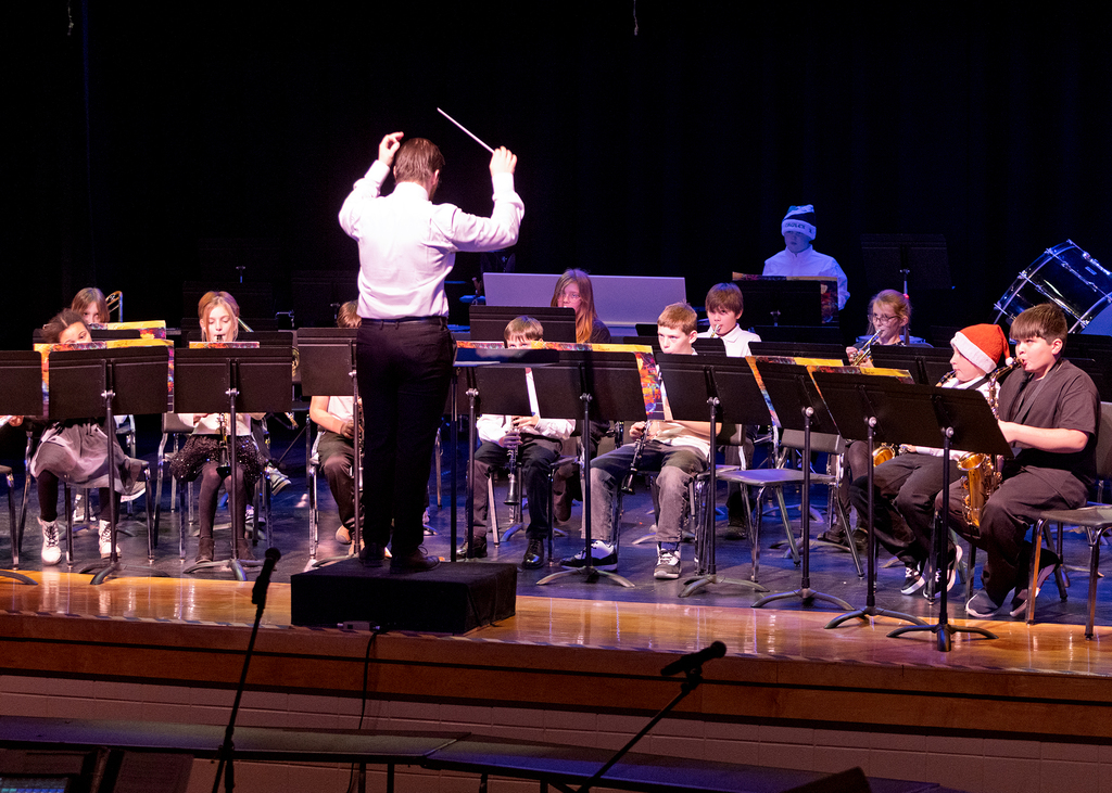 Winter Concert photos of band and chorus grades 4-12