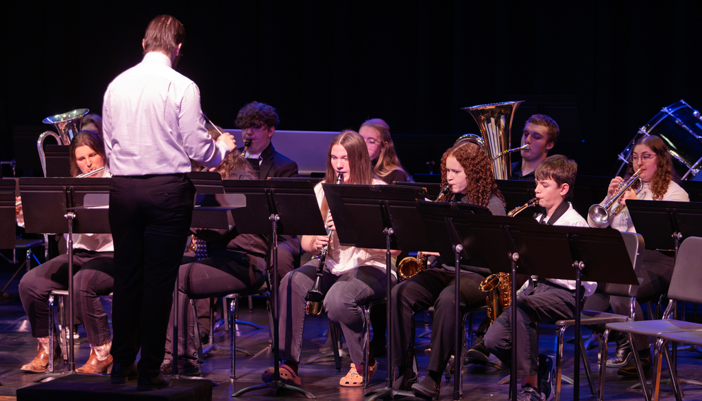 Winter Concert photos of band and chorus grades 4-12