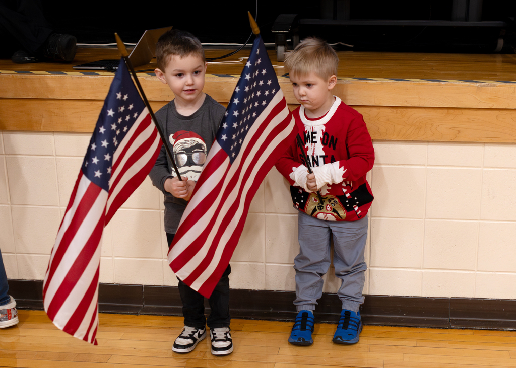 Morning program December 19th student flag bearers